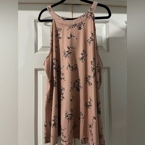 🔥 Torrid Round Neck Pink Floral Super Soft Tank